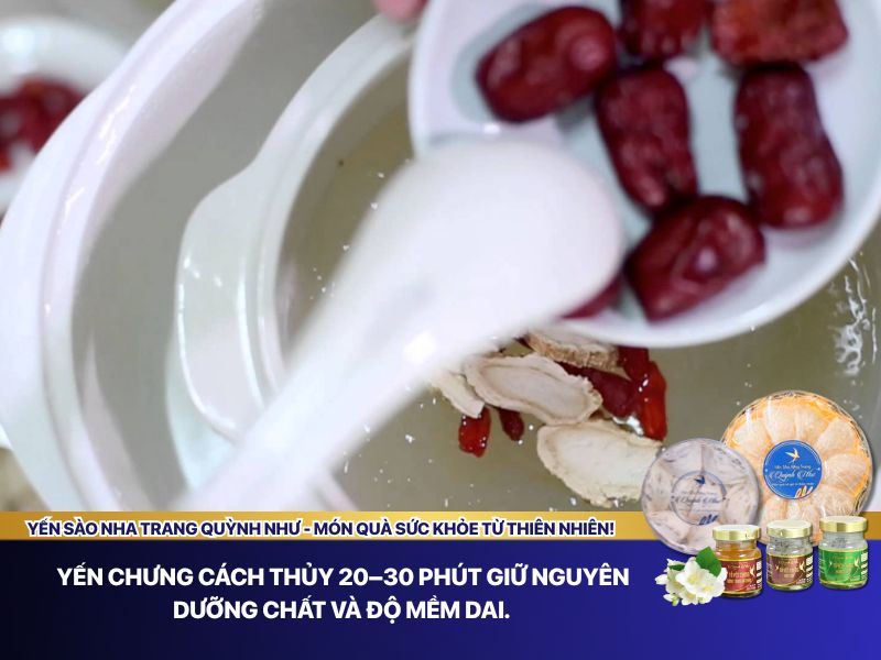 Chưng cách thủy yến