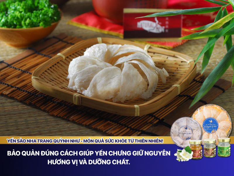 Bảo quản yến chưng đúng cách 