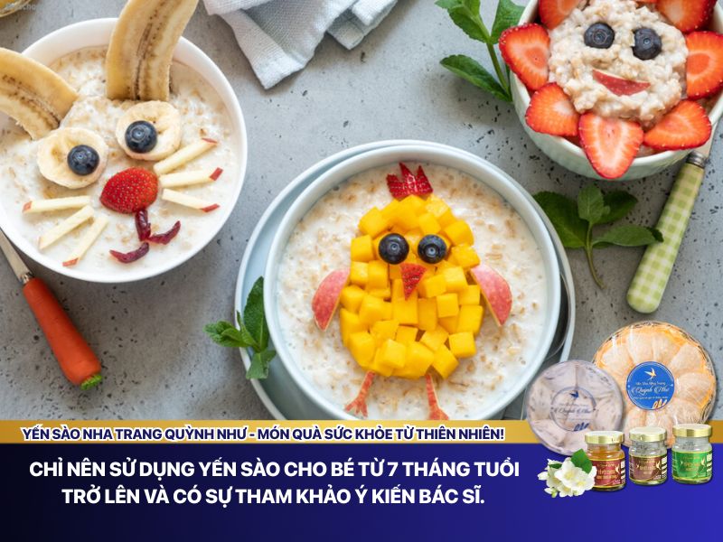 Cân nhắc dùng yến cho bé dưới 1 tuổi 
