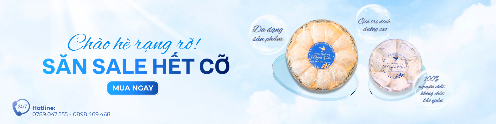 Banner yến sào nha trang quỳnh như