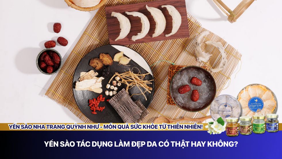 Yến sào tác dụng làm đẹp da
