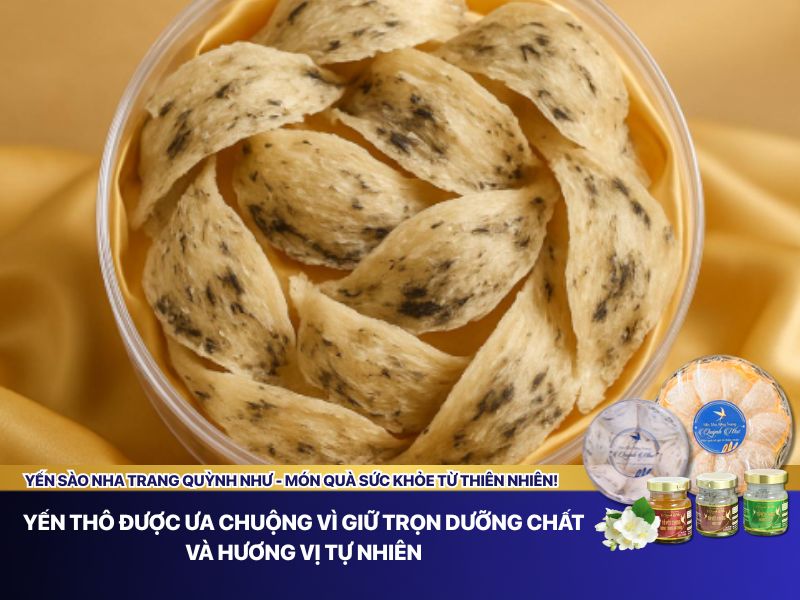 Yến thô vì sao được ưa chuộng 