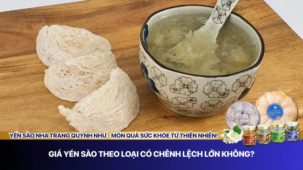 Giá yến sào theo loại