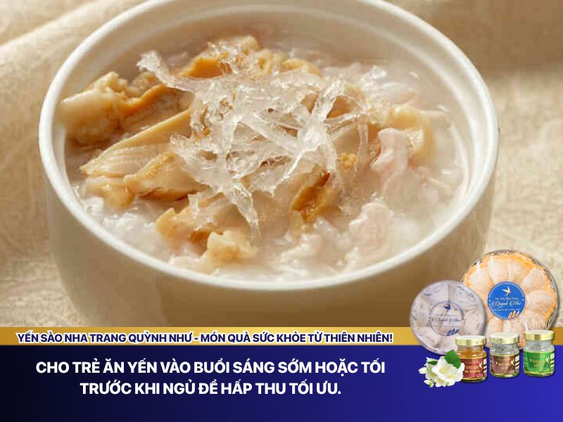 Lưu ý khi dùng yến sào cho bé 