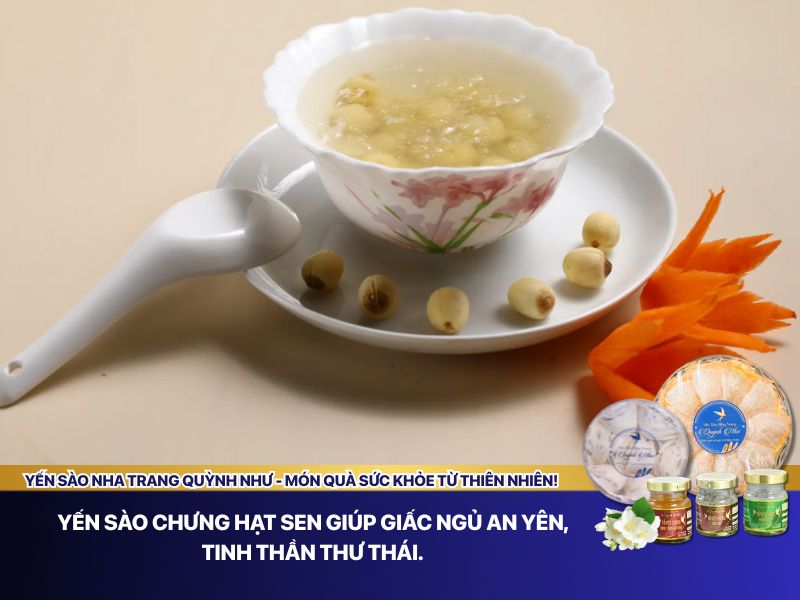 Yến sào hạt sen 