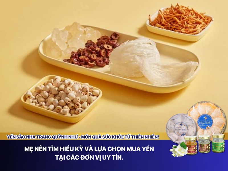 Kinh nghiệm mua yến cho bé 