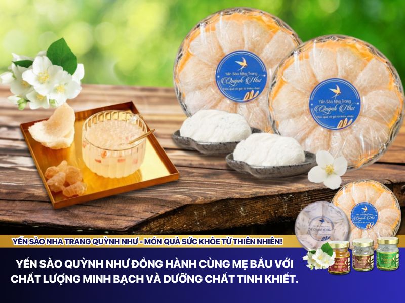 Yến sào Quỳnh Như đồng hành cùng mẹ bầu với chất lượng minh bạch và dưỡng chất tinh khiết.