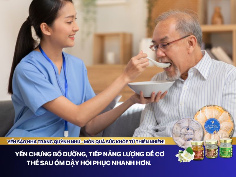 Nguồn protein & axit amin tự nhiên trong yến giúp tăng đề kháng nhanh cho người sau bệnh.