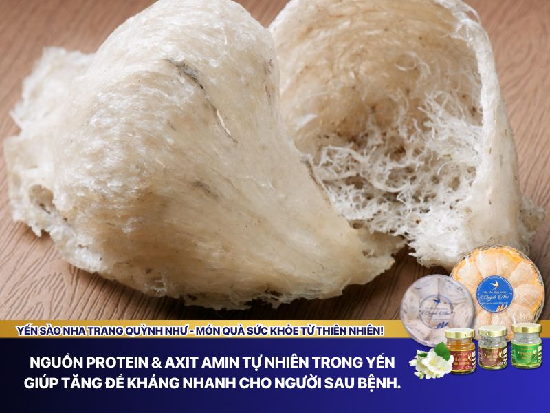 Yến chưng bổ dưỡng, tiếp năng lượng để cơ thể sau ốm dậy hồi phục nhanh hơn.
